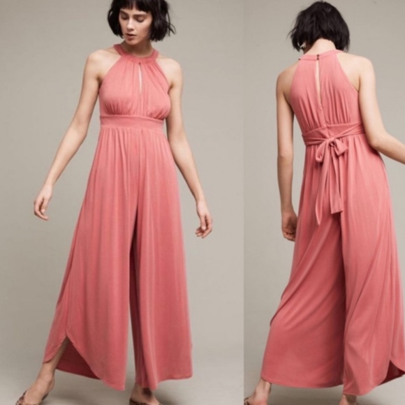 Anthropologie Pants - [FINAL PRICE] Anthropologie Halter Jumpsuit